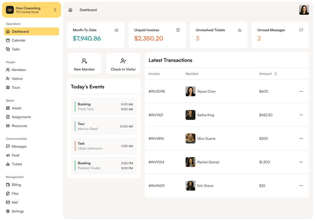 Deskie 2.0 interface